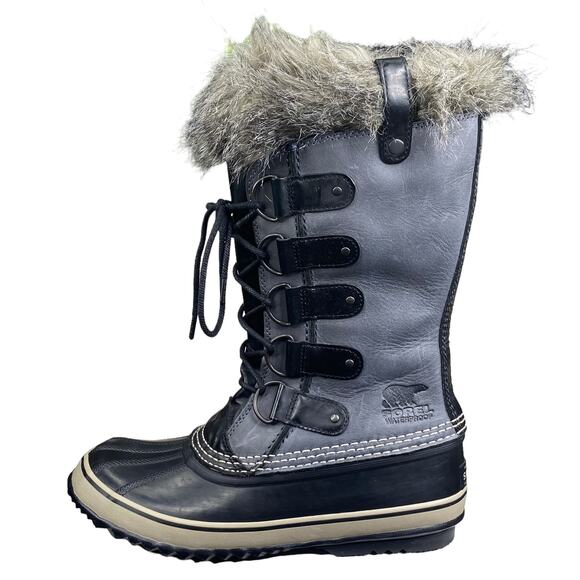 Sorel Women's Joan Of Arctic Premium Gray Black Winter Boots Size US 9 - Picture 3 of 10